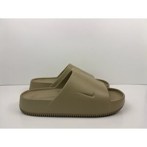 Nike Calm Slide Mens 13 Khaki Tan Slip On Sandals FD4116-201
